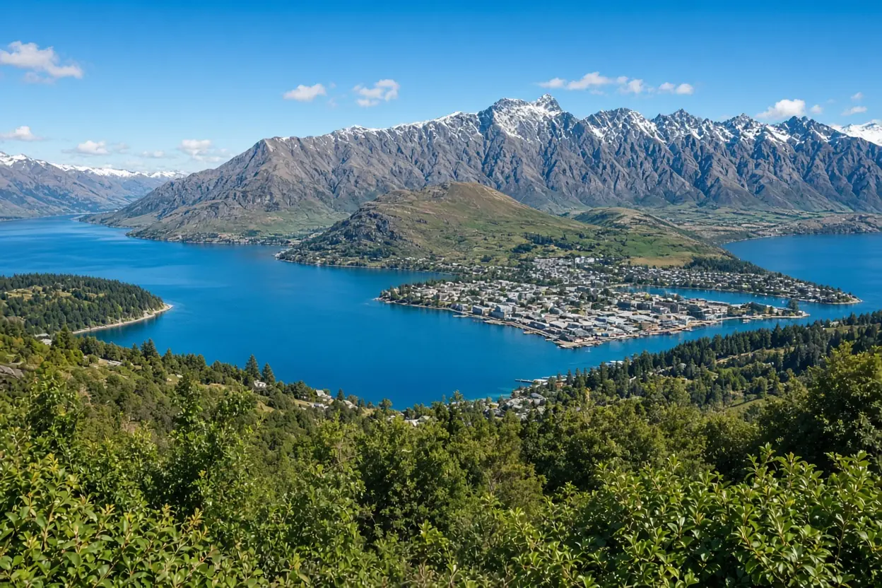 Queenstown, Lake Wakatipu and the Remarkables, New Zealand